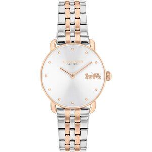 Women's Gold Silver 2H Quartz Watch Stainless Steel Bracelet Water Resistant